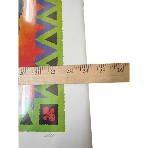 1999 Michael Cacy Mardi Gras Poster Sealed Alligator Accordion Laissez Les Bon - Picture 6 of 11